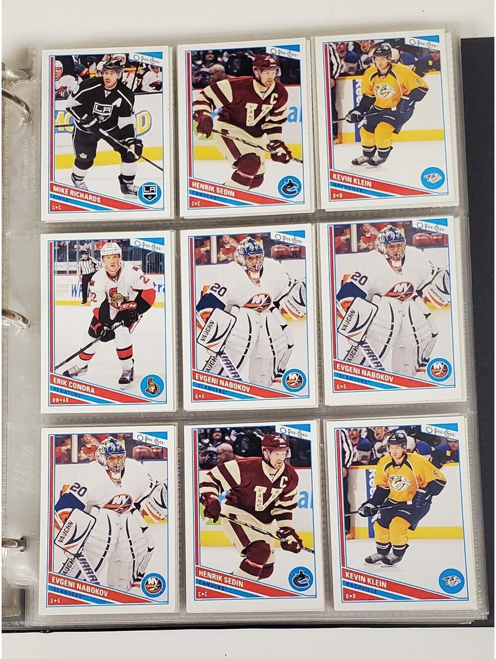 215 2014 O-Pee-Chee NHL Hockey Trading Cards Collection in Binder - Multiples VG